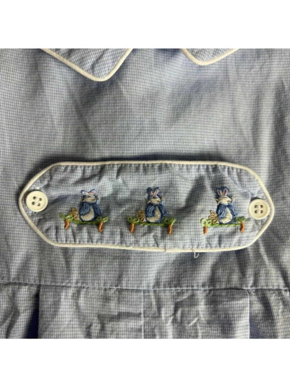 Vintage Orient Expressed Baby Boy 18M PETER RABBIT Blue One-Piece Bubble Romper